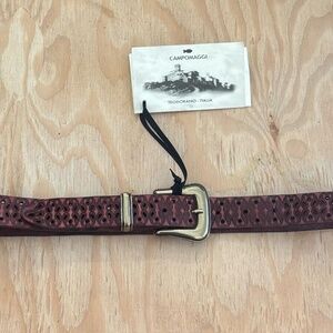 Campomaggi Leather Belt in Terra